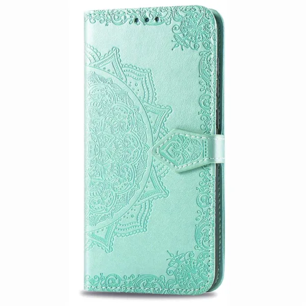 ART Peňaženkový kryt Samsung Galaxy A42 5G ORNAMENT zelený