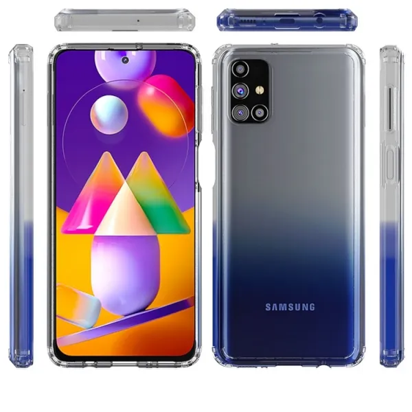 SHOCK Extra odolný kryt Samsung Galaxy M31s priehľadný