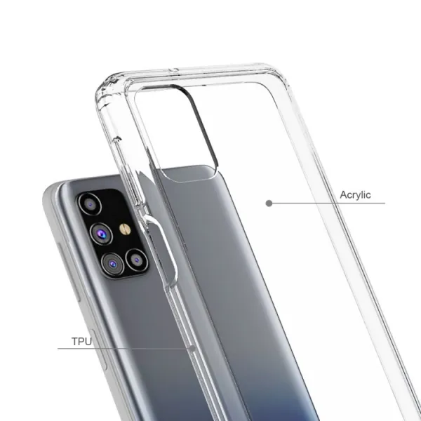SHOCK Extra odolný kryt Samsung Galaxy M31s priehľadný