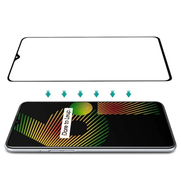 3D Tvrdené sklo Realme 6i čierne