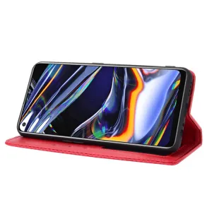 BUSINESS Peňaženkový kryt Realme 7 Pro červený
