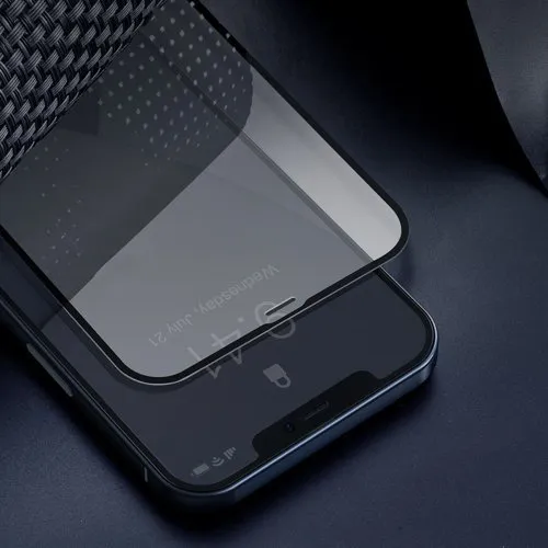 BASEUS 2x 3D Tvrdené sklo Apple iPhone 12 Pro Max čierne