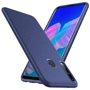 CARBON Ochranný kryt Huawei P40 Lite E modrý