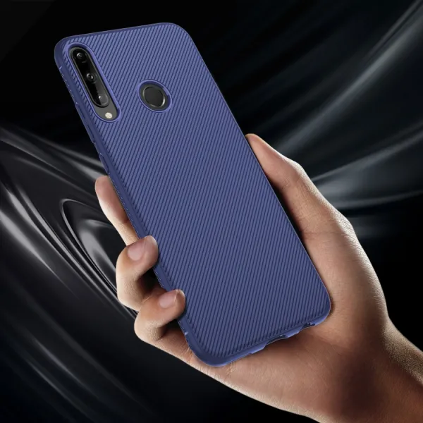 CARBON Ochranný kryt Huawei P40 Lite E modrý