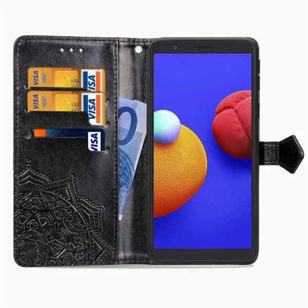 ART Peňaženkový kryt Motorola Edge ORNAMENT čierny