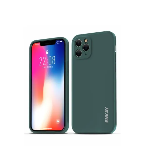 ENKAY Obal + 3D sklo Apple iPhone 11 Pro zelený