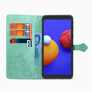 ART Peňaženkový kryt Motorola Edge ORNAMENT zelený