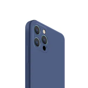 ENKAY Obal + 3D sklo Apple iPhone 12 Pro Max tmavomodrý