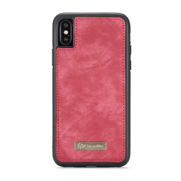 WALLET Ochranný kryt s peňaženkou 2v1 pre Apple iPhone X / XS červený