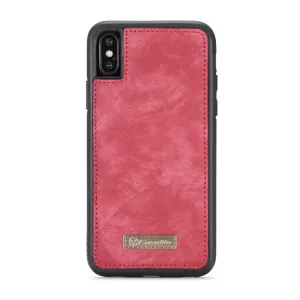 WALLET Ochranný kryt s peňaženkou 2v1 pre Apple iPhone X / XS červený