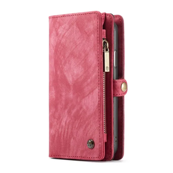WALLET Ochranný kryt s peňaženkou 2v1 pre Apple iPhone X / XS červený