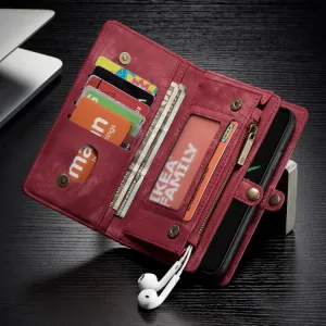 WALLET Ochranný kryt s peňaženkou 2v1 pre Apple iPhone X / XS červený