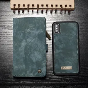 WALLET Ochranný kryt s peňaženkou 2v1 pre Apple iPhone X / XS modrý