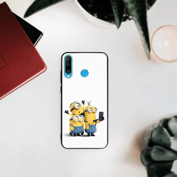 MY ART Ochranný obal Huawei P30 Lite MINIONS SELFIE (022)