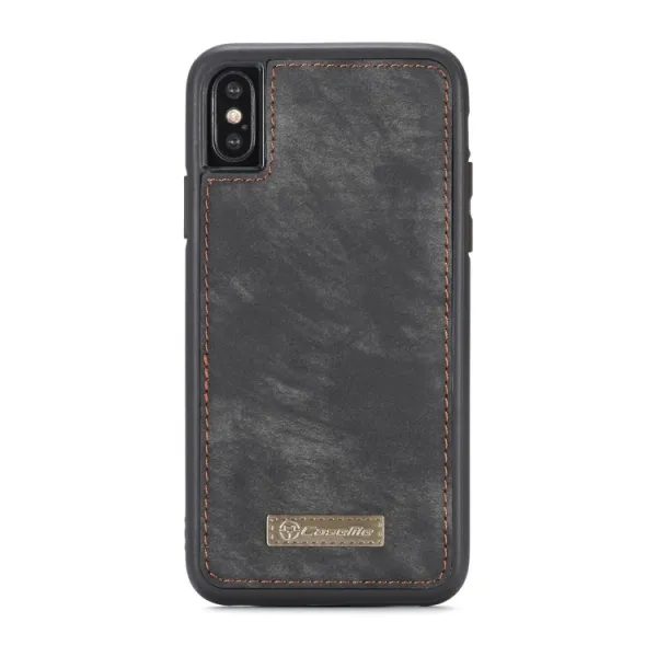 WALLET Ochranný kryt s peňaženkou 2v1 pre Apple iPhone X / XS čierny