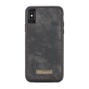 WALLET Ochranný kryt s peňaženkou 2v1 pre Apple iPhone X / XS čierny