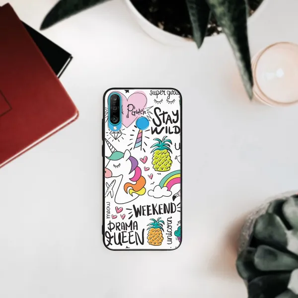 MY ART Ochranný obal Huawei P30 Lite UNICORN (063)