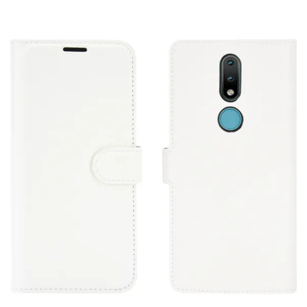 LITCHI Peňaženkový kryt Nokia 2.4 biely