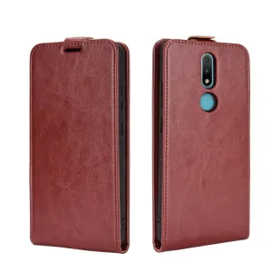 Vyklápacie puzdro Nokia 2.4 hnedé