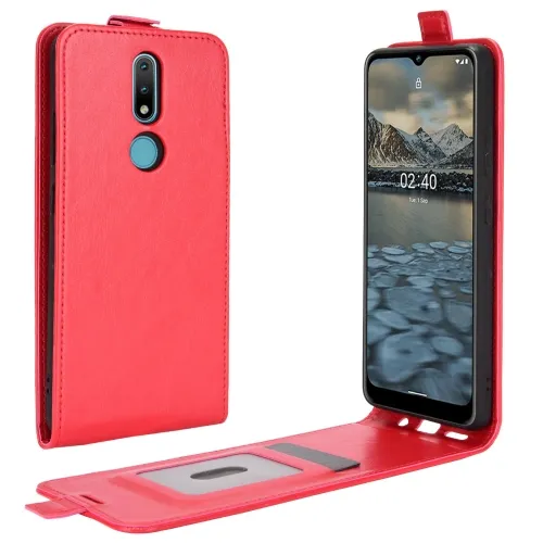 Vyklápacie puzdro Nokia 2.4 červené