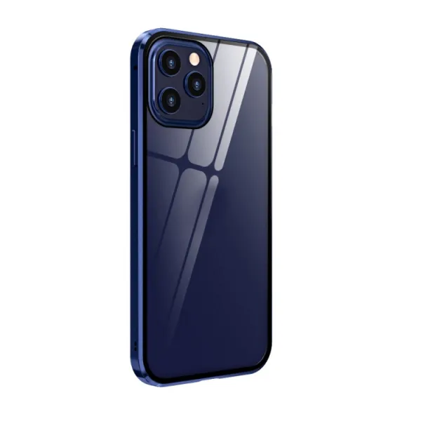Magnetický kryt 360° Apple iPhone 12 Pro Max modrý