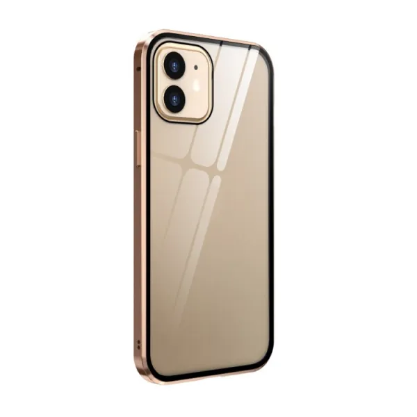 Magnetický kryt 360° Apple iPhone 12 mini zlatý