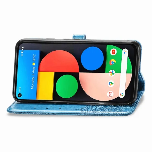 ART Peňaženkový kryt Google Pixel 4a 5G ORNAMENT modrý