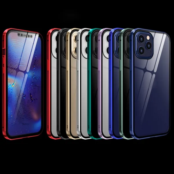 Magnetický kryt 360° Apple iPhone 12 Pro Max modrý