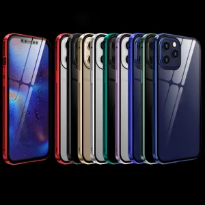 Magnetický kryt 360° Apple iPhone 12 Pro Max modrý
