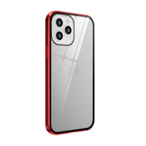 Magnetický kryt 360° Apple iPhone 12 Pro Max červený