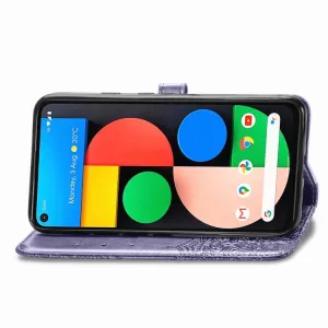 ART Peňaženkový kryt Google Pixel 4a 5G ORNAMENT fialový