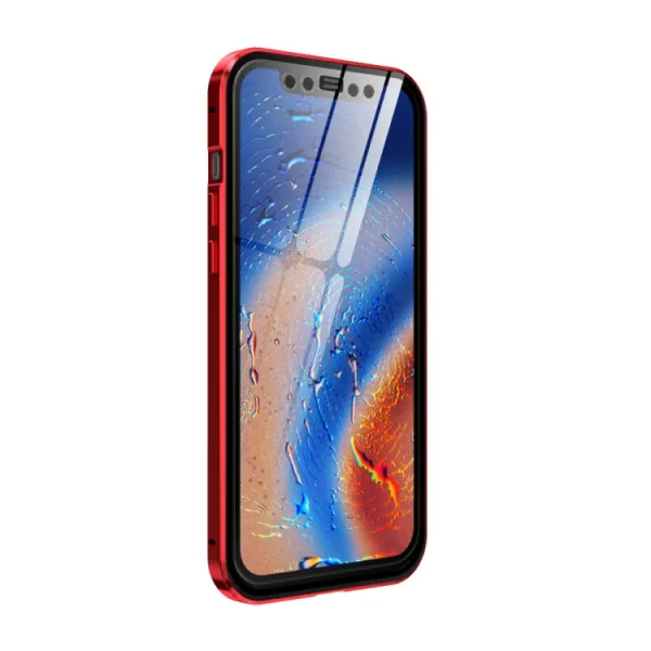 Magnetický kryt 360° Apple iPhone 12 Pro Max červený