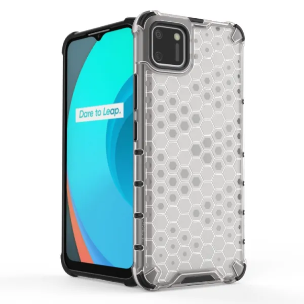 HONEYCOMB Ochranný kryt Realme C11 šedý