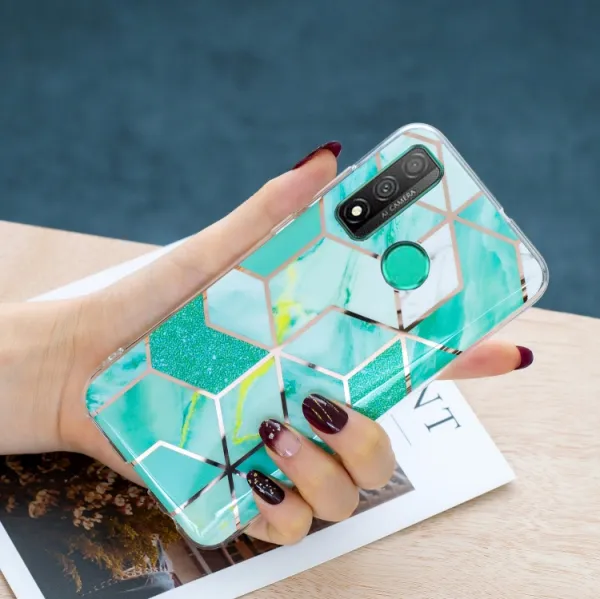 GEOMETRIC ART Kryt Huawei P Smart 2020 GREEN