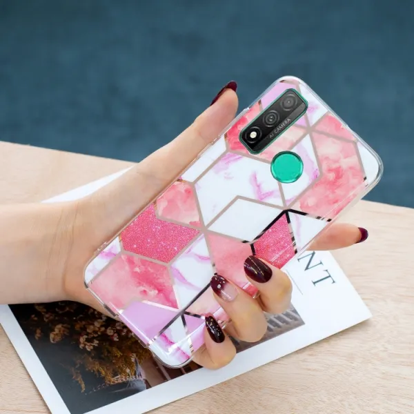 GEOMETRIC ART Kryt Huawei P Smart 2020 CHERRY