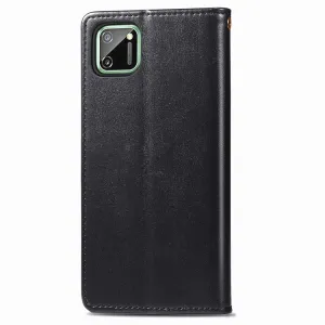 LEATHER BUCKLE Peňaženkový obal Realme C11 čierny