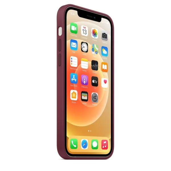 RUBBER MAGSAFE Kryt Apple iPhone 12  Pro Max bordový
