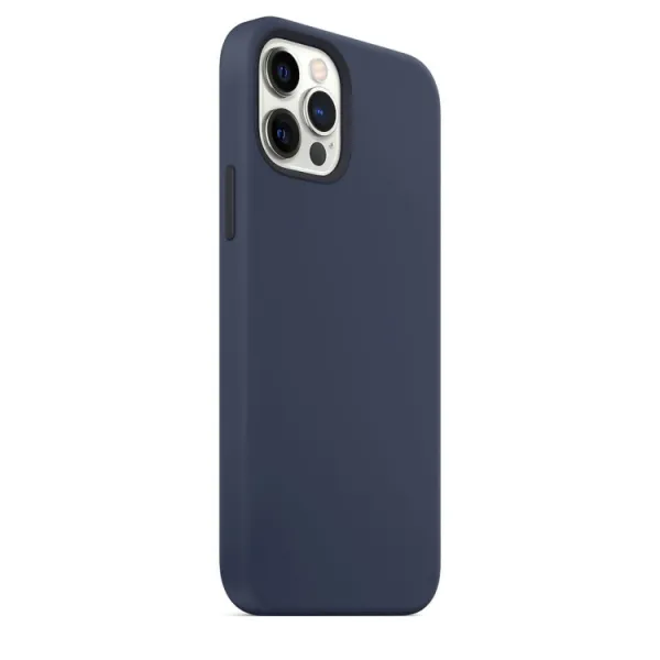RUBBER MAGSAFE Kryt Apple iPhone 12 / 12 Pro tmavomodrý
