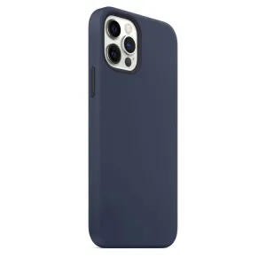 RUBBER MAGSAFE Kryt Apple iPhone 12 / 12 Pro tmavomodrý