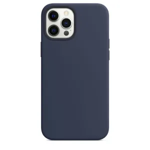 RUBBER MAGSAFE Kryt Apple iPhone 12 / 12 Pro tmavomodrý