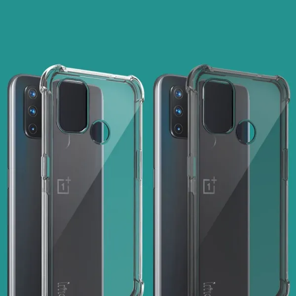 IMAK Ochranný silikónový kryt + fólia OnePlus Nord N100 čierny