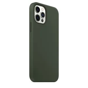 RUBBER MAGSAFE Kryt Apple iPhone 12 / 12 Pro tmavozelený
