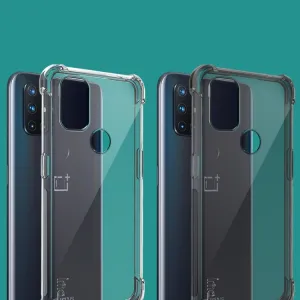 IMAK Ochranný silikónový kryt + fólia OnePlus Nord N10 5G čierny