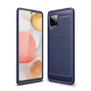 MG Carbon Case Flexible silikónový kryt na Samsung Galaxy A42 5G, modrý