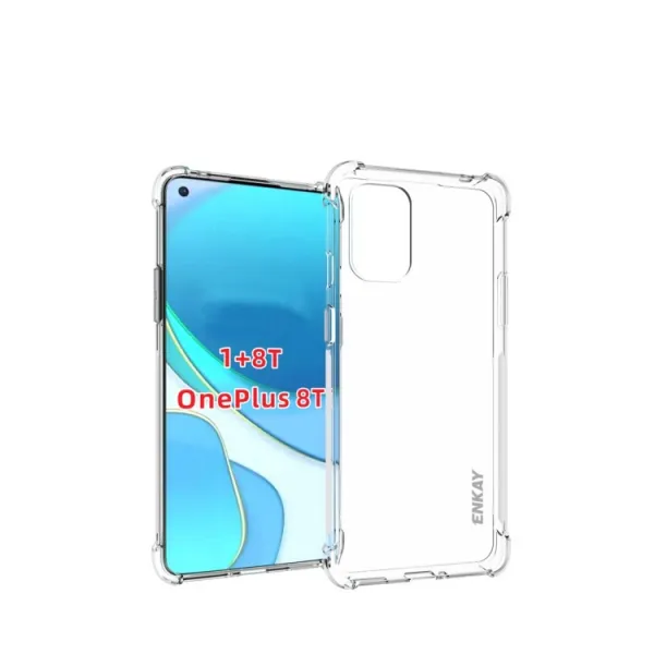 ENKAY Priehľadný obal + 3D sklo OnePlus 8T