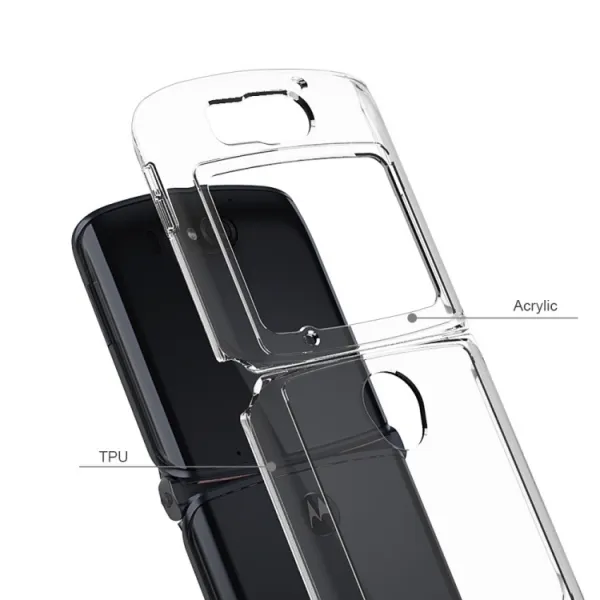 SHOCK Extra odolný kryt Motorola Razr 5G priehľadný