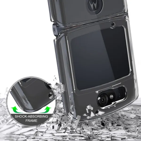 SHOCK Extra odolný kryt Motorola Razr 5G priehľadný