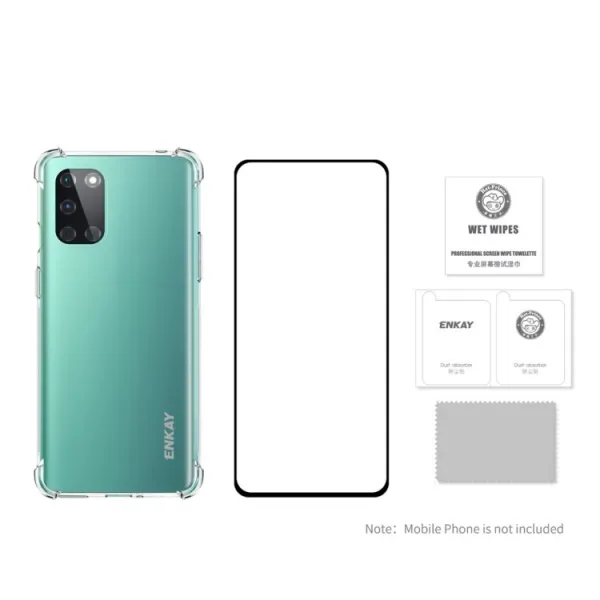 ENKAY Priehľadný obal + 3D sklo OnePlus 8T