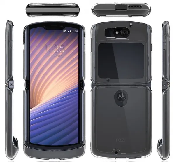 SHOCK Extra odolný kryt Motorola Razr 5G priehľadný