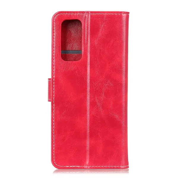 RETRO Peňaženkový obal  OnePlus 9 Pro červený